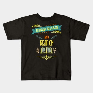 Keep Calm and Read On Vintage RC03 Kids T-Shirt